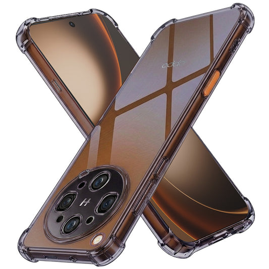 Deksel for Oppo Find X9 Ultra, Techsuit, Støtsikker Klar, Røykfarget