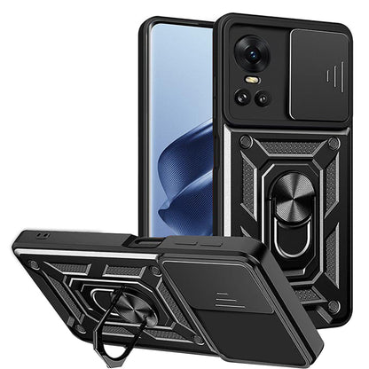 Deksel for Oppo Reno10 / Reno10 Pro, Techsuit, CamShield, Svart