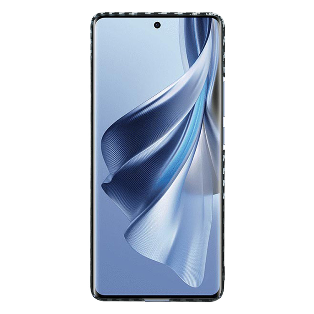 Deksel for Oppo Reno10 / Reno10 Pro, Techsuit, Carbonite FiberShell, Svart Grå