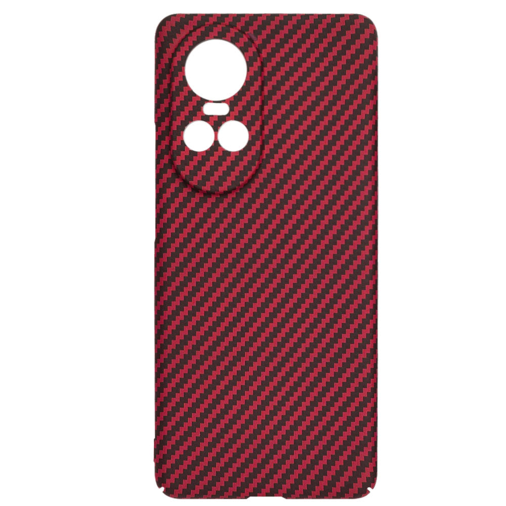 Deksel for Oppo Reno10 / Reno10 Pro, Techsuit, Carbonite FiberShell, Rød