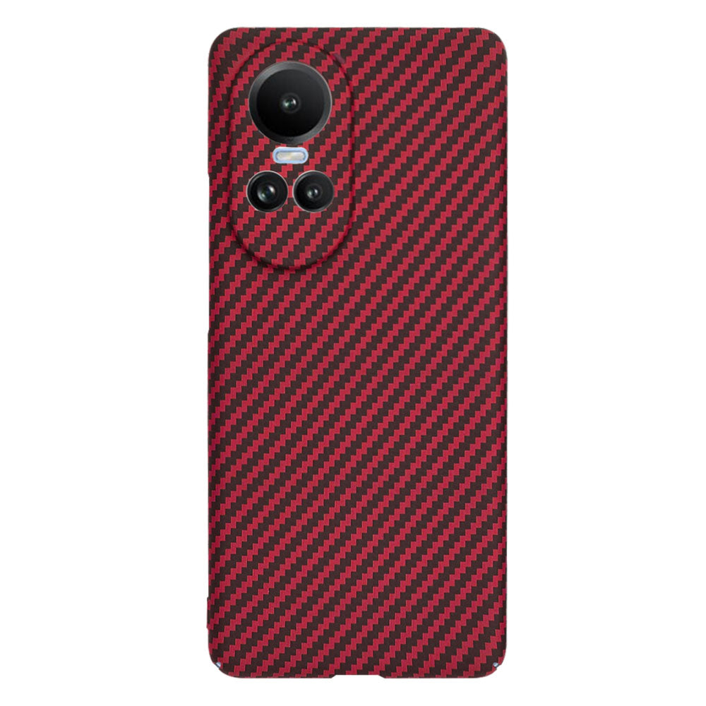 Deksel for Oppo Reno10 / Reno10 Pro, Techsuit, Carbonite FiberShell, Rød