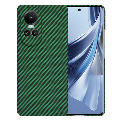Deksel for Oppo Reno10 / Reno10 Pro, Techsuit, Carbonite FiberShell, Grønn