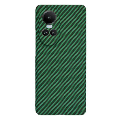 Deksel for Oppo Reno10 / Reno10 Pro, Techsuit, Carbonite FiberShell, Grønn