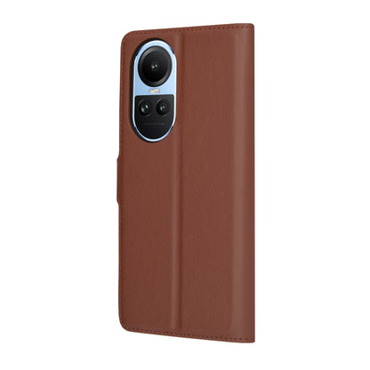 Deksel for Oppo Reno10 / Reno10 Pro, Techsuit, Leather Folio, Brun