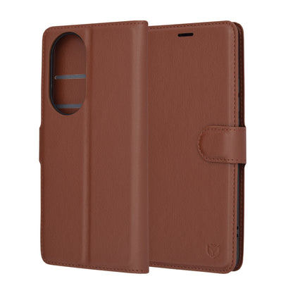 Deksel for Oppo Reno10 / Reno10 Pro, Techsuit, Leather Folio, Brun
