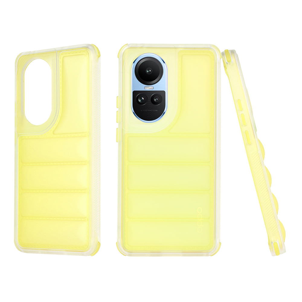Deksel for Oppo Reno10 / Reno10 Pro, Techsuit, Wave Shield, Gul