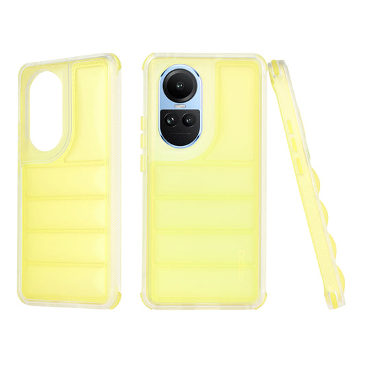 Deksel for Oppo Reno10 / Reno10 Pro, Techsuit, Wave Shield, Gul