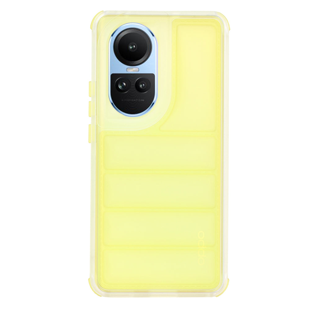 Deksel for Oppo Reno10 / Reno10 Pro, Techsuit, Wave Shield, Gul