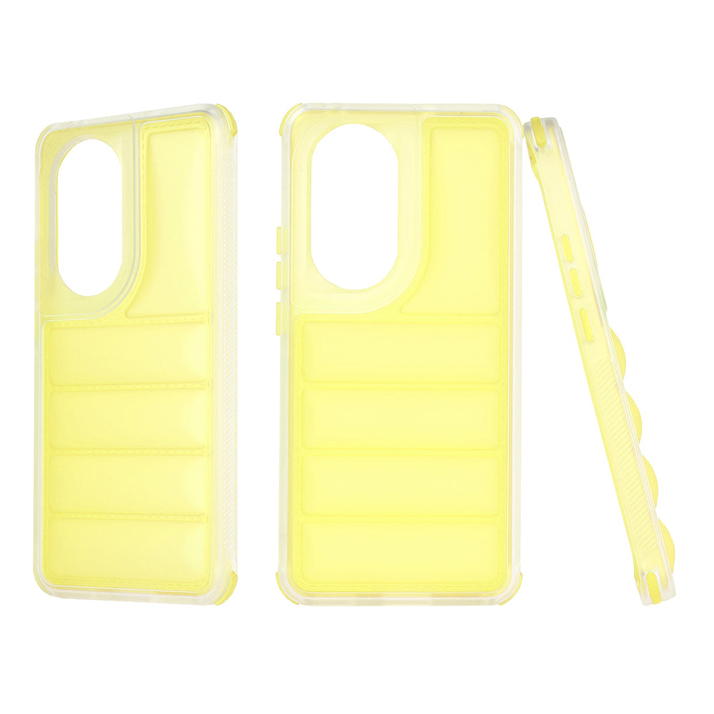 Deksel for Oppo Reno10 / Reno10 Pro, Techsuit, Wave Shield, Gul