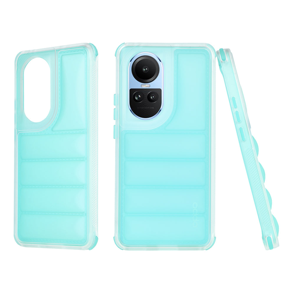 Deksel til Oppo Reno10 / Reno10 Pro, Techsuit, Wave Shield, Turkis