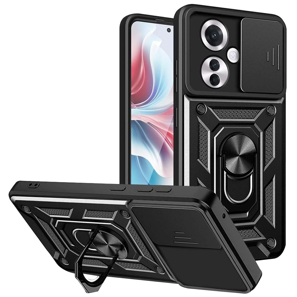 Deksel for Oppo Reno11 F, Techsuit, CamShield, Svart