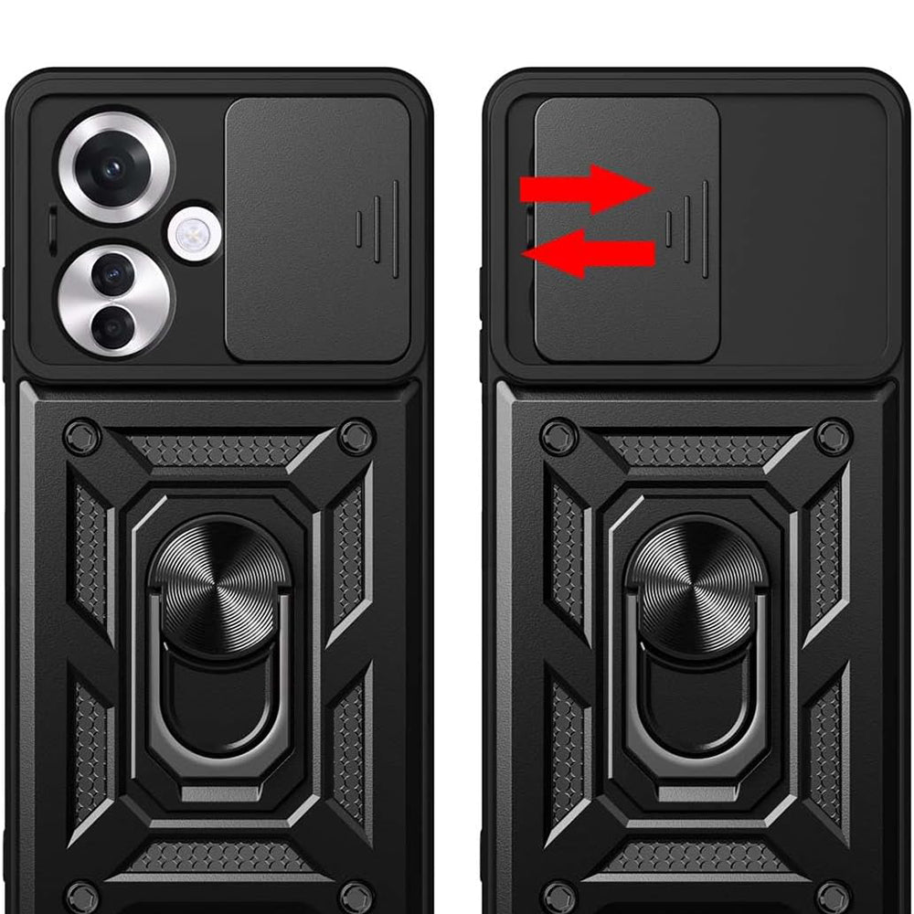Deksel for Oppo Reno11 F, Techsuit, CamShield, Svart