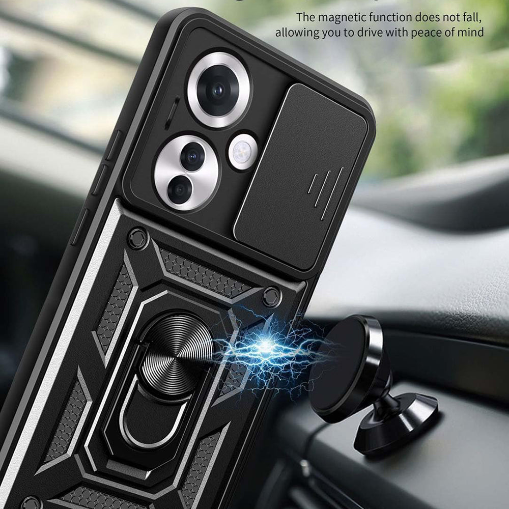 Deksel for Oppo Reno11 F, Techsuit, CamShield, Svart
