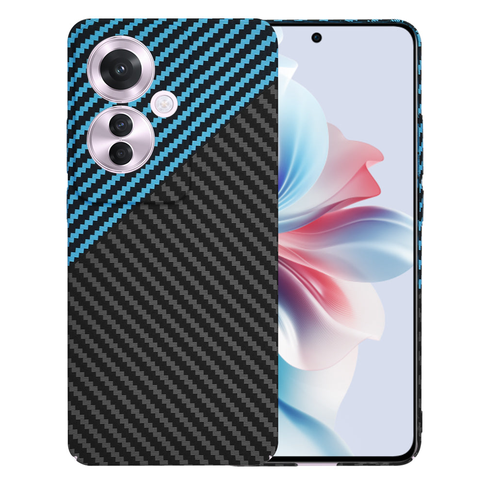 Deksel til Oppo Reno11 F, Techsuit, Carbonite FiberShell, Svart Bleu