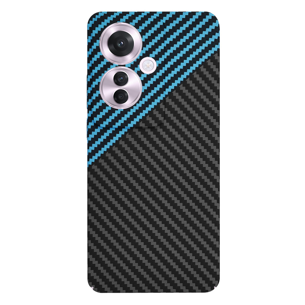 Deksel til Oppo Reno11 F, Techsuit, Carbonite FiberShell, Svart Bleu
