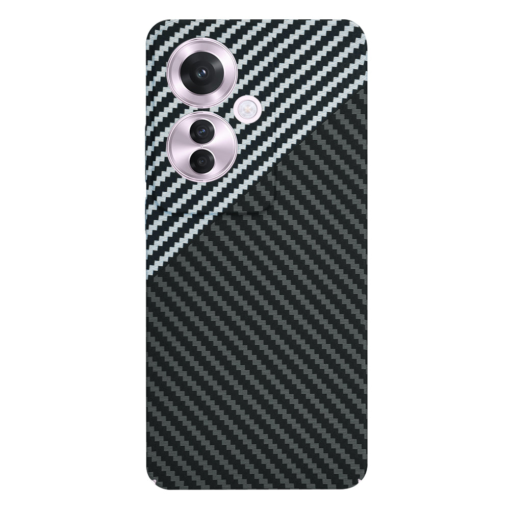 Deksel for Oppo Reno11 F, Techsuit, Carbonite FiberShell, Svart Grå