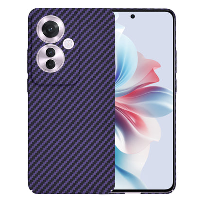 Deksel for Oppo Reno11 F, Techsuit, Carbonite FiberShell, Lilla