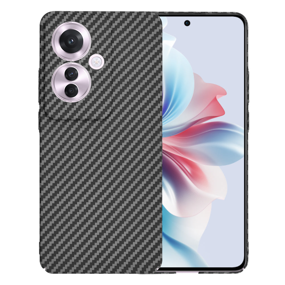 Deksel for Oppo Reno11 F, Techsuit, Carbonite FiberShell, Svart