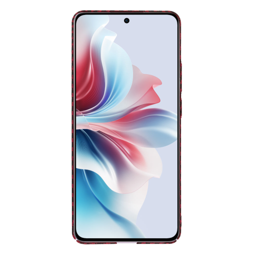 Deksel til Oppo Reno11 F, Techsuit, Carbonite FiberShell, Rød