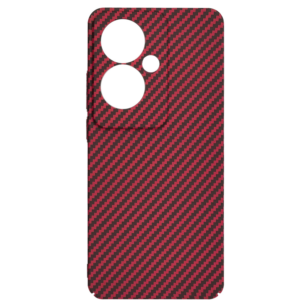 Deksel til Oppo Reno11 F, Techsuit, Carbonite FiberShell, Rød