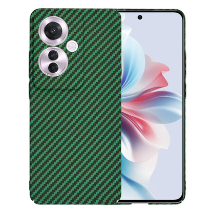 Deksel til Oppo Reno11 F, Techsuit, Carbonite FiberShell, Grønn
