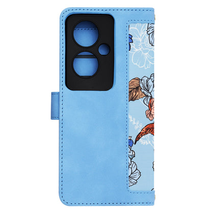 Deksel for Oppo Reno11 F, Techsuit, FlipCraft, Blå