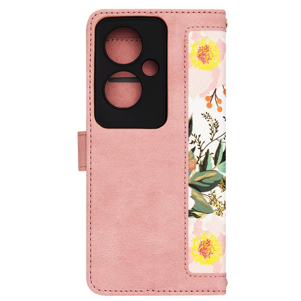 Deksel til Oppo Reno11 F, Techsuit, FlipCraft, Rosa