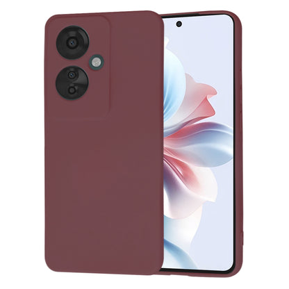 Deksel til Oppo Reno11 F, Techsuit, SoftFlex, Burgunder