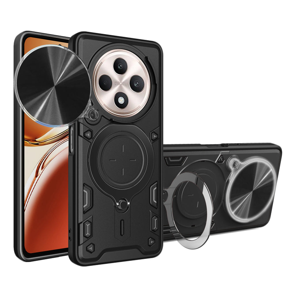 Deksel for Oppo Reno12 FS 5G / Reno12 FS 4G / Reno12 F 4G / Reno12 F, Techsuit, CamGuard Pro, Svart