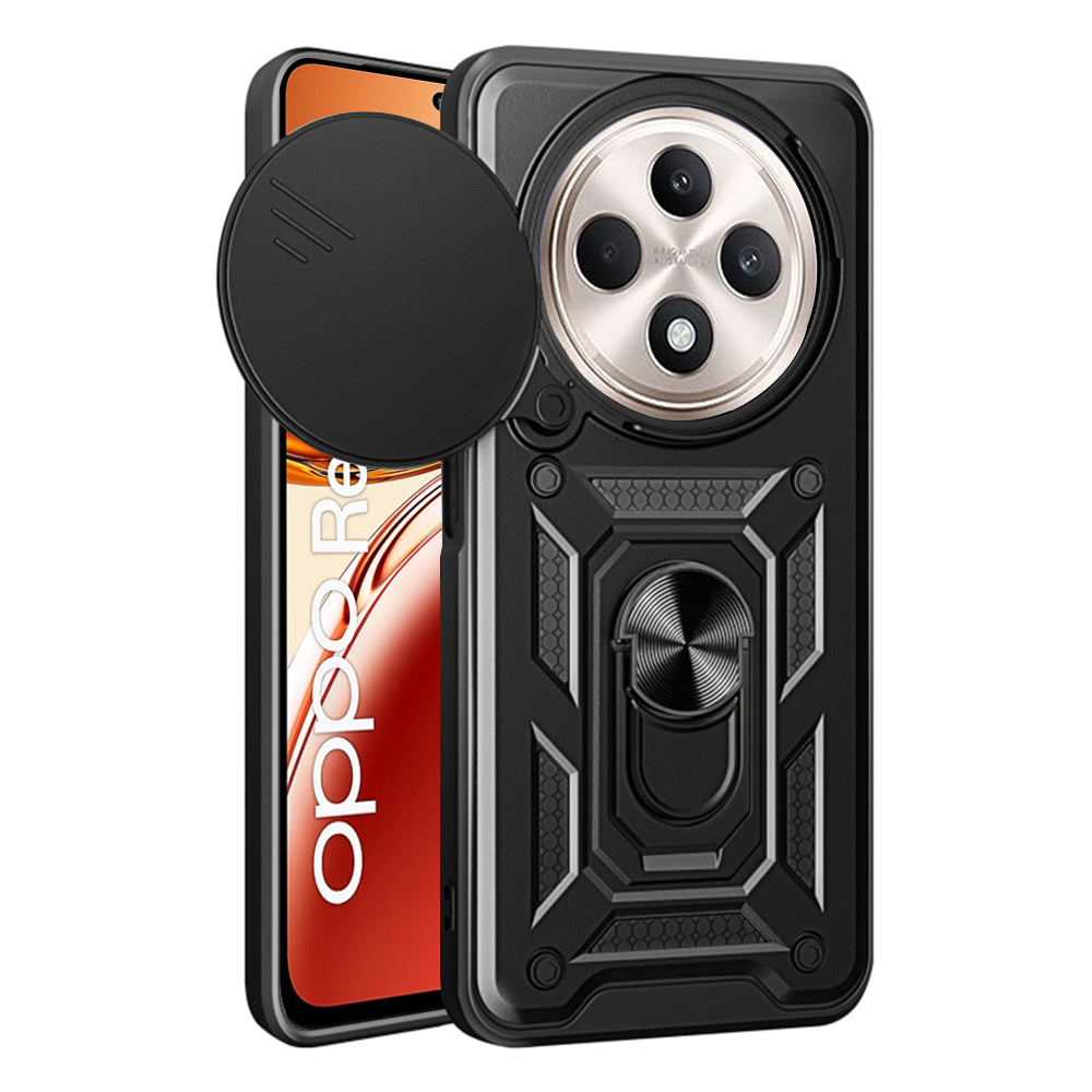Deksel for Oppo Reno12 FS 5G / Reno12 FS 4G / Reno12 F 4G / Reno12 F, Techsuit, CamShield, Svart