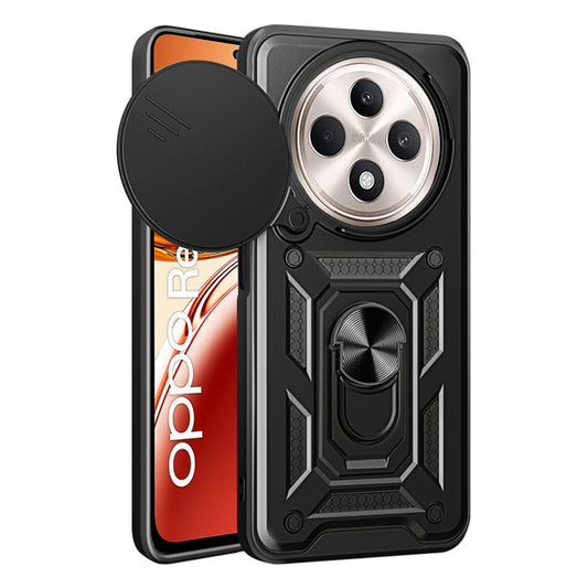 Deksel for Oppo Reno12 FS 5G / Reno12 FS 4G / Reno12 F 4G / Reno12 F, Techsuit, CamShield, Svart