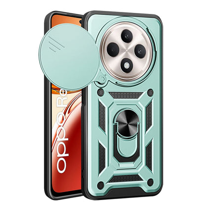 Deksel til Oppo Reno12 FS 5G / Reno12 FS 4G / Reno12 F 4G / Reno12 F, Techsuit, CamShield, Grønn