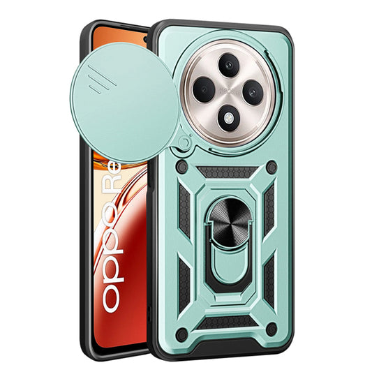 Deksel til Oppo Reno12 FS 5G / Reno12 FS 4G / Reno12 F 4G / Reno12 F, Techsuit, CamShield, Grønn