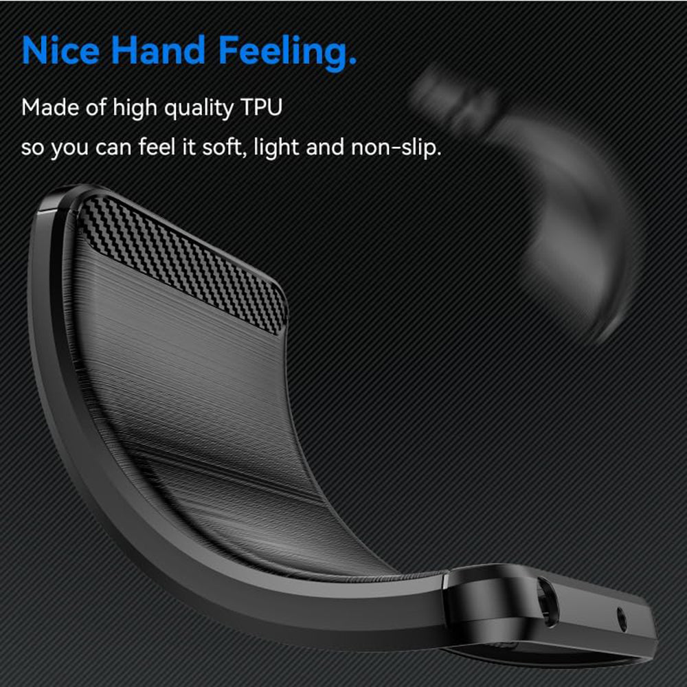 Deksel for Oppo Reno12 FS 5G / Reno12 FS 4G / Reno12 F 4G / Reno12 F, Techsuit, Karbon, Svart