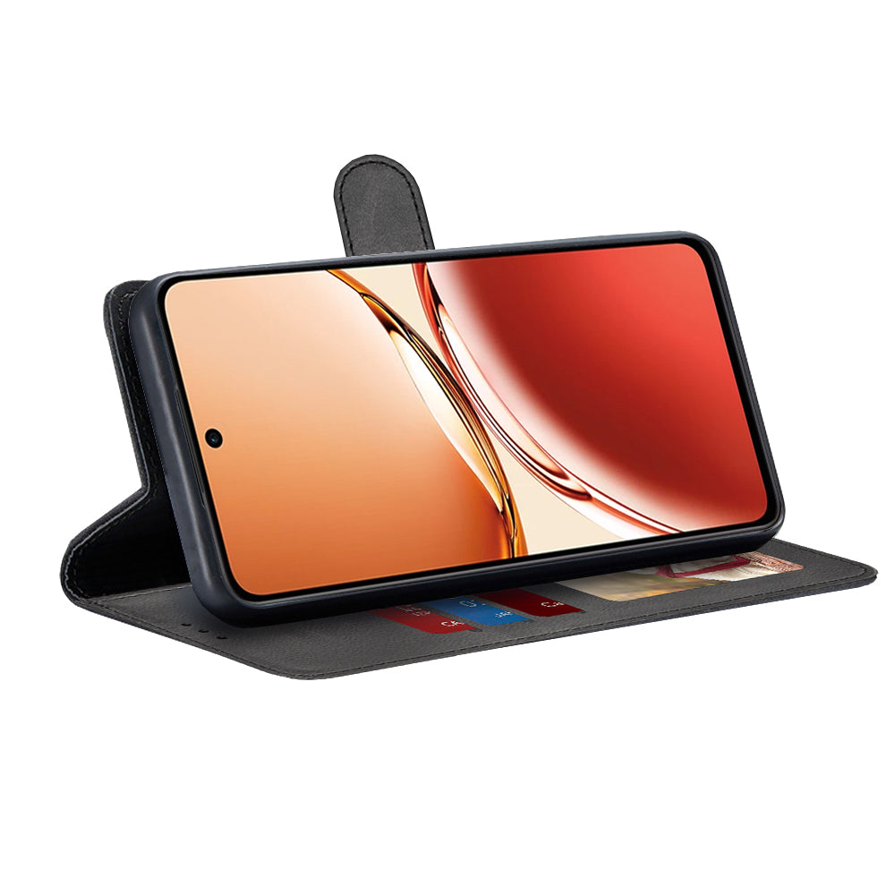 Deksel for Oppo Reno12 FS 5G / Reno12 FS 4G / Reno12 F 4G / Reno12 F, Techsuit, Diary Book, Svart