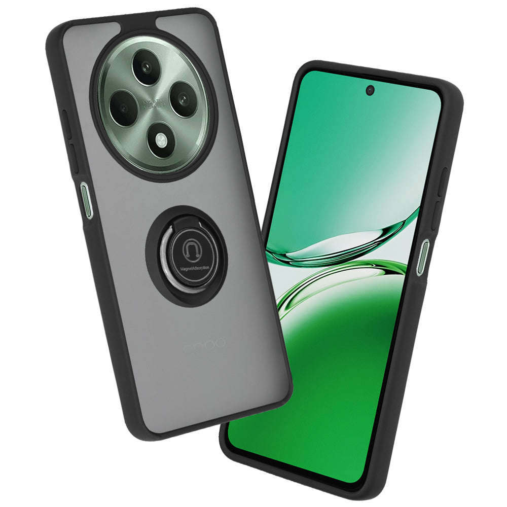 Deksel for Oppo Reno12 FS 5G / Reno12 FS 4G / Reno12 F 4G / Reno12 F, Techsuit, Glinth, Svart