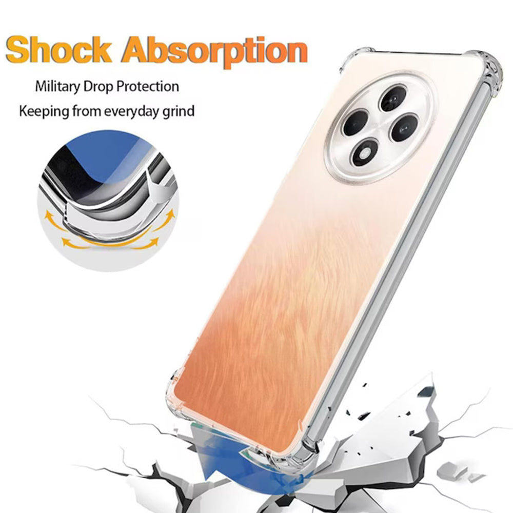 Deksel for Oppo Reno12 FS 5G / Reno12 FS 4G / Reno12 F 4G / Reno12 F, Techsuit, støtsikkert klart, gjennomsiktig