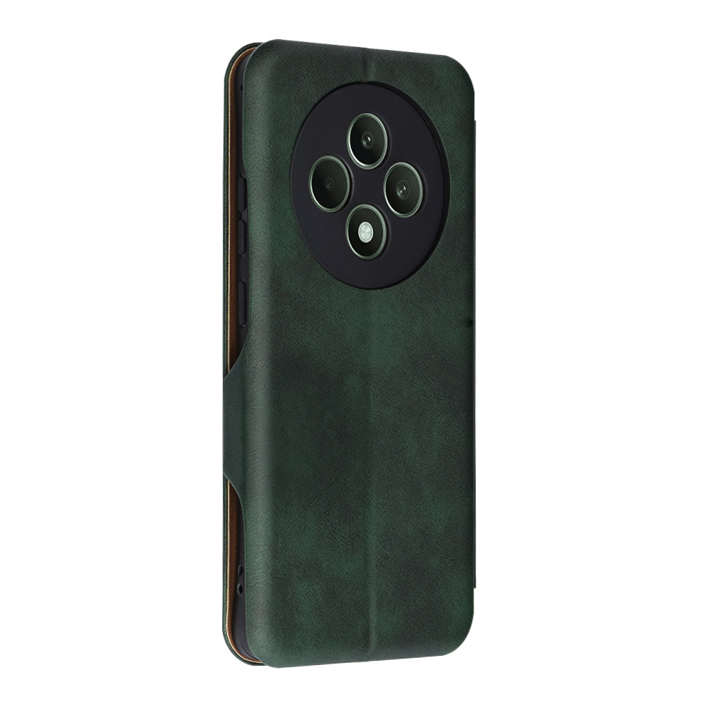 Deksel for Oppo Reno12 FS 5G / Reno12 FS 4G / Reno12 F 4G / Reno12 F, Techsuit, Safe Wallet Plus, Grønn