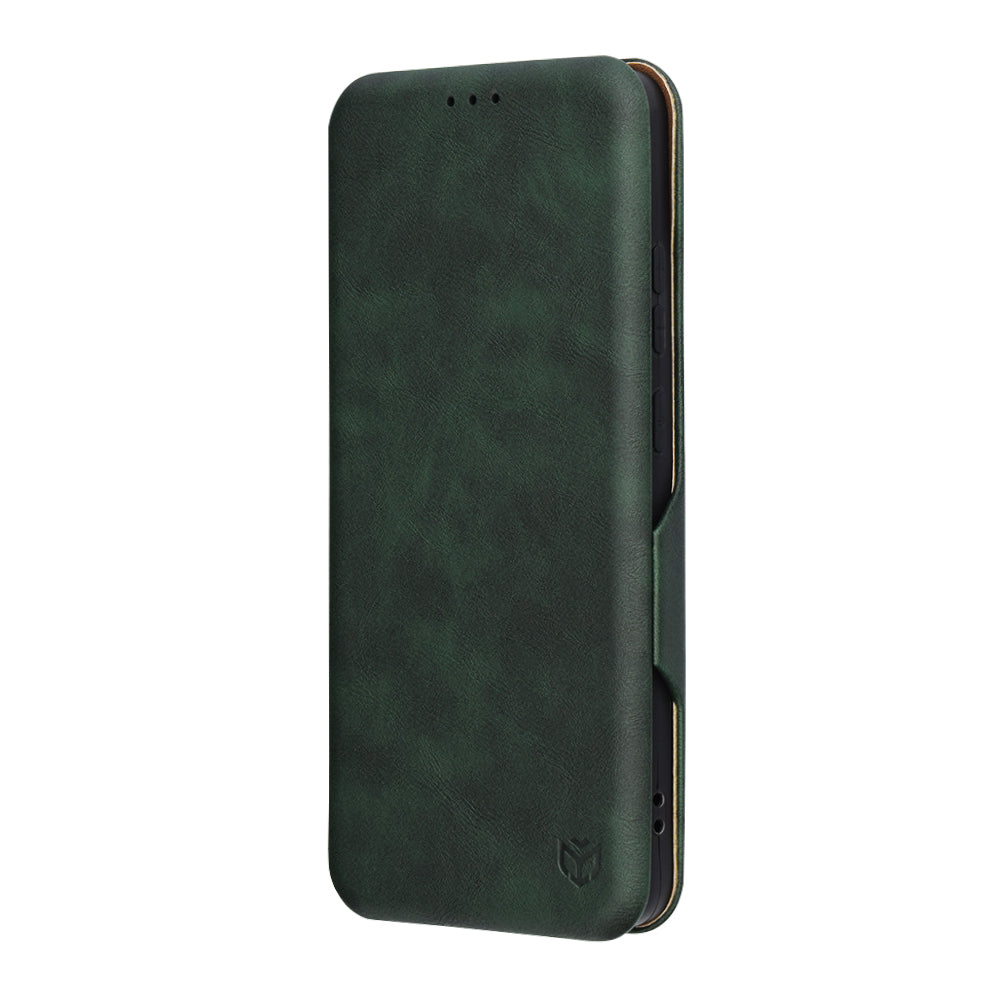 Deksel for Oppo Reno12 FS 5G / Reno12 FS 4G / Reno12 F 4G / Reno12 F, Techsuit, Safe Wallet Plus, Grønn