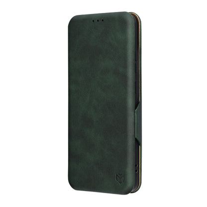 Deksel for Oppo Reno12 FS 5G / Reno12 FS 4G / Reno12 F 4G / Reno12 F, Techsuit, Safe Wallet Plus, Grønn