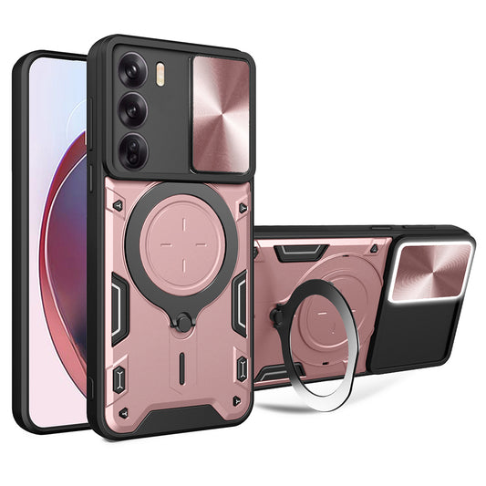 Deksel for Oppo Reno12 Pro, Techsuit, CamGuard Pro, Rosa