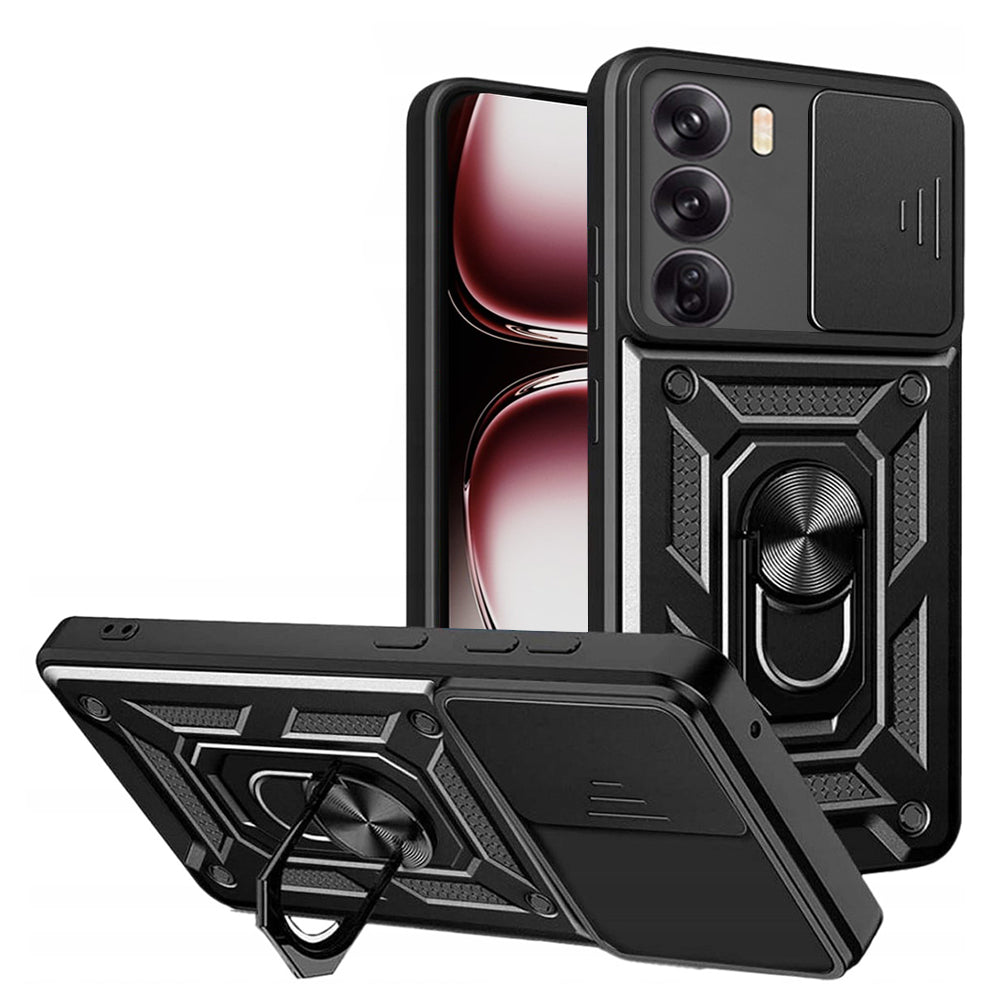 Deksel for Oppo Reno12 Pro, Techsuit, CamShield, Svart