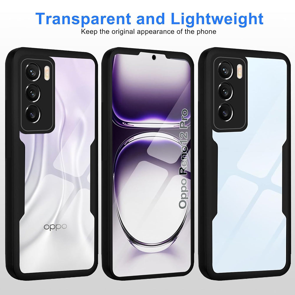 Deksel for Oppo Reno12 Pro, Techsuit, ColorVerse 360, Svart