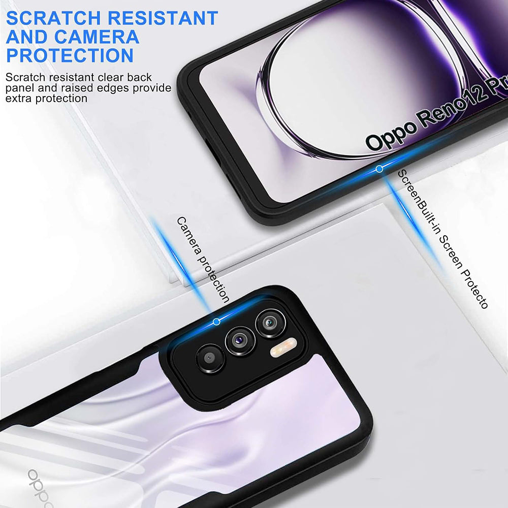 Deksel for Oppo Reno12 Pro, Techsuit, ColorVerse 360, Svart