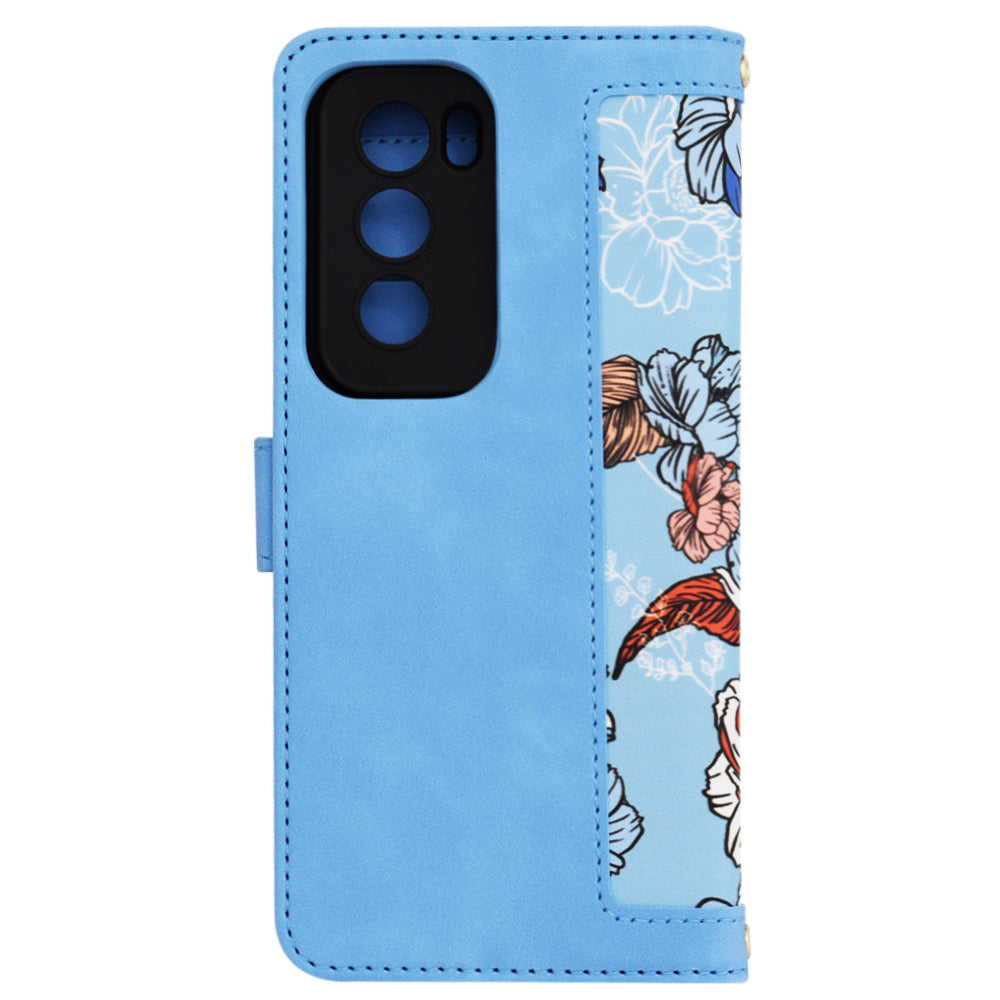 Deksel til Oppo Reno12 Pro, Techsuit, FlipCraft, Blå