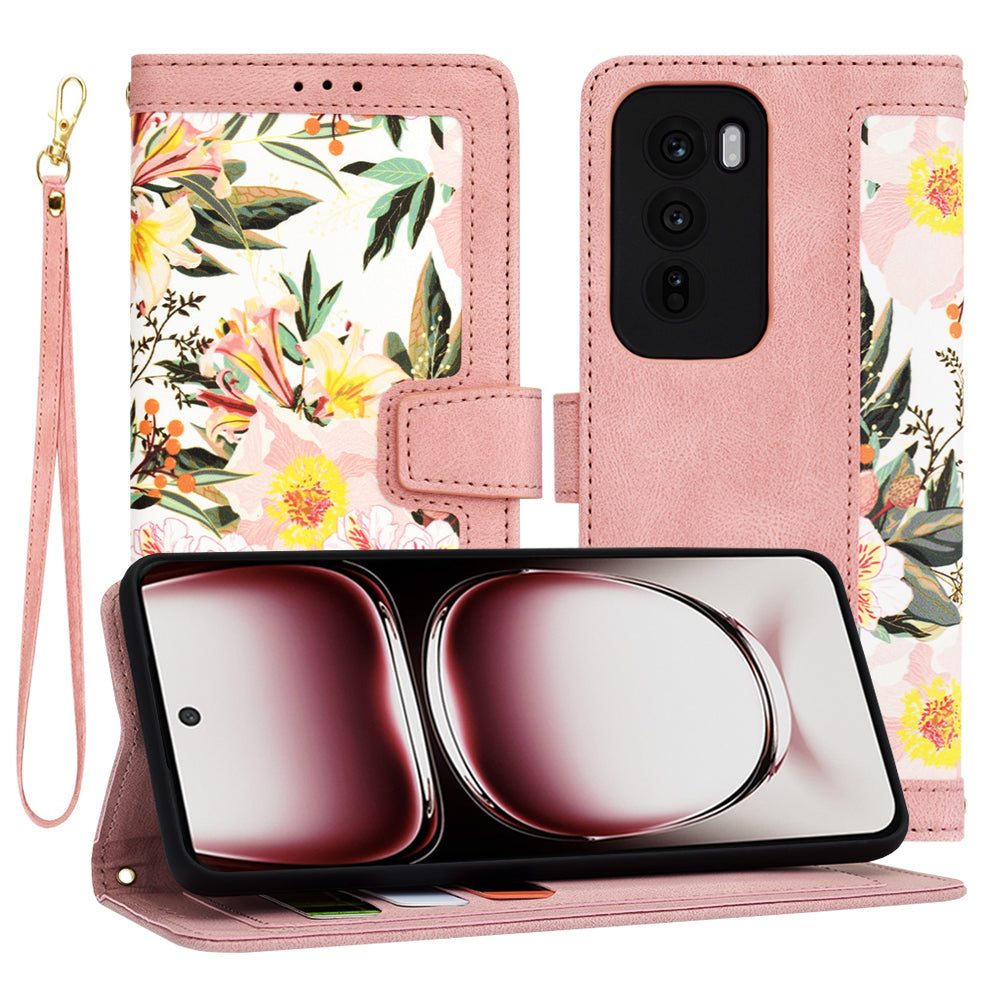 Deksel til Oppo Reno12 Pro, Techsuit, FlipCraft, Rosa