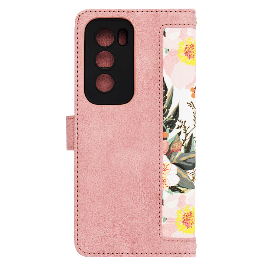 Deksel til Oppo Reno12 Pro, Techsuit, FlipCraft, Rosa