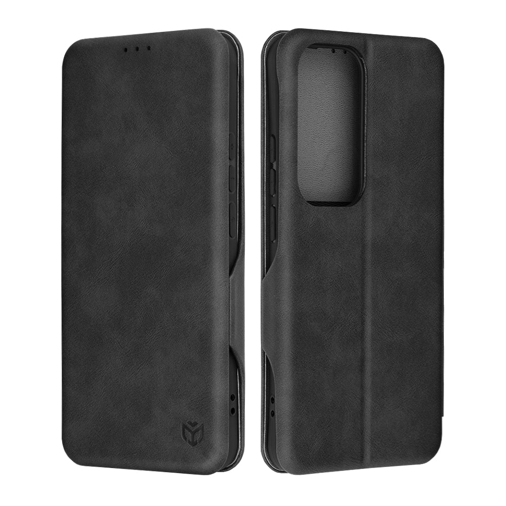 Deksel for Oppo Reno12 Pro, Techsuit, Safe Wallet Plus, Svart