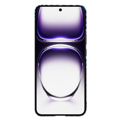 Deksel til Oppo Reno12, Techsuit, Carbonite FiberShell, Svart Bleu