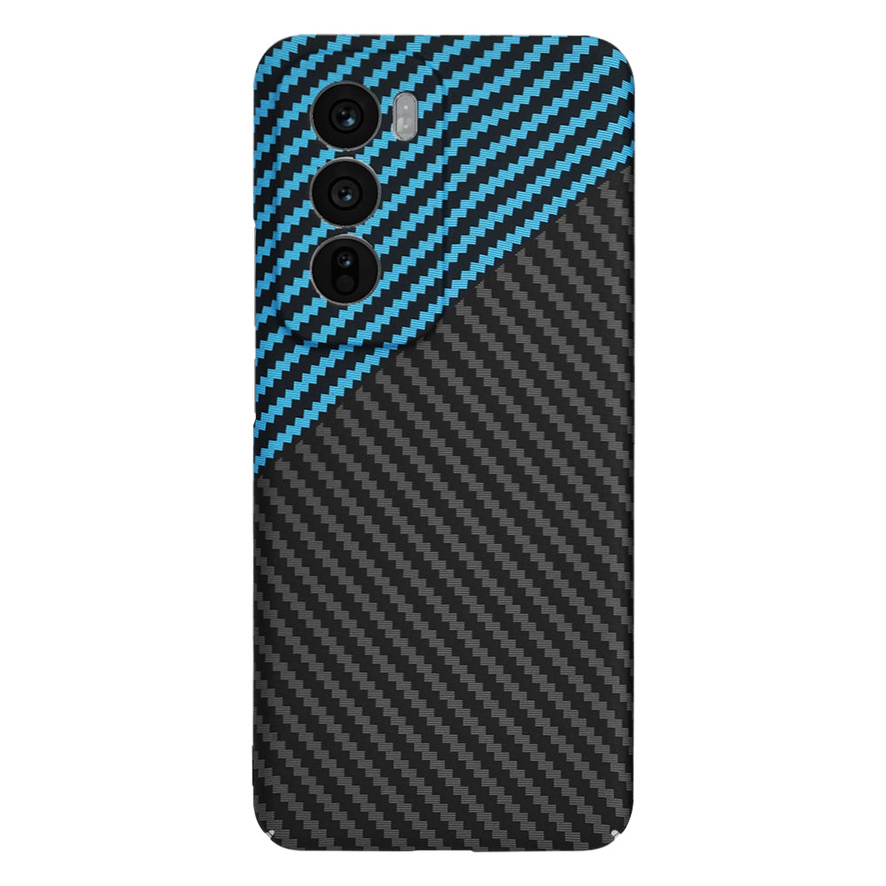 Deksel til Oppo Reno12, Techsuit, Carbonite FiberShell, Svart Bleu
